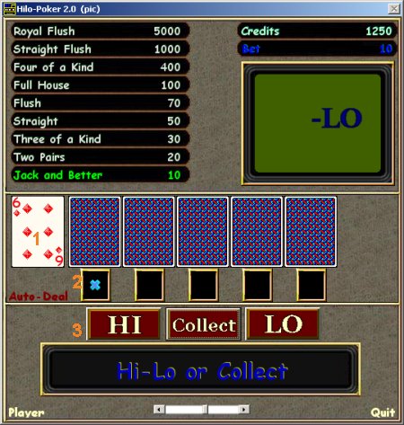 Cribbage.ca online instructions manual - Game Menu